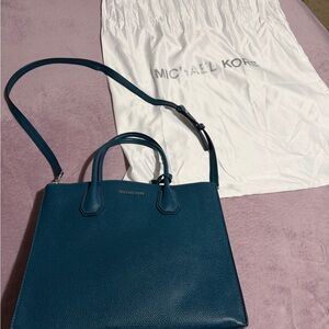 Michael Kors Blue Satchel Bag